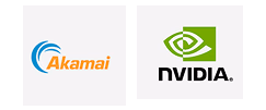 Akamai and NVIDIA logos